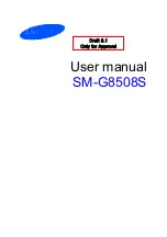 Samsung SM-G8508S User Manual preview