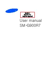 Preview for 1 page of Samsung SM-G900R7 User Manual