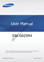 Preview for 1 page of Samsung SM-G925R4 User Manual