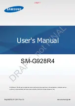 Preview for 1 page of Samsung SM-G928R4 User Manual