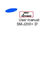 Preview for 1 page of Samsung SM-J200H/DD User Manual