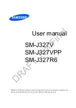 Preview for 1 page of Samsung SM-J327V User Manual