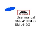 Preview for 1 page of Samsung SM-J410G User Manual