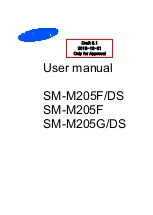 Предварительный просмотр 1 страницы Samsung SM-M205F User Manual