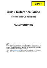 Preview for 1 page of Samsung SM-M536B/DSN Quick Reference Manual