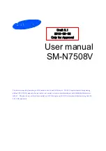 Предварительный просмотр 1 страницы Samsung SM-N7508V User Manual