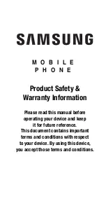 Preview for 1 page of Samsung SM-N915V Product Safety & Warranty Information