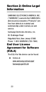 Preview for 32 page of Samsung SM-N915V Product Safety & Warranty Information