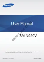 Предварительный просмотр 1 страницы Samsung SM-N920V User Manual