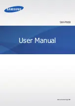 Preview for 1 page of Samsung SM-P600 User Manual