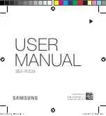 Preview for 2 page of Samsung SM-R324 User Manual