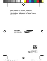 Preview for 1 page of Samsung SM-R380 Quick Start Manual