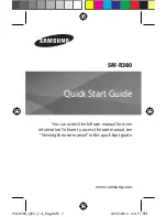 Preview for 2 page of Samsung SM-R380 Quick Start Manual