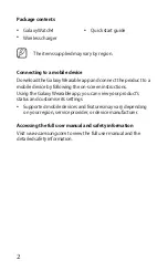 Preview for 3 page of Samsung SM-R865F Quick Start Manual