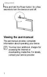 Preview for 10 page of Samsung SM-T255S Quick Start Manual