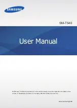 Samsung SM-T540 User Manual preview