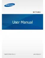 Preview for 1 page of Samsung SM-T560NU User Manual