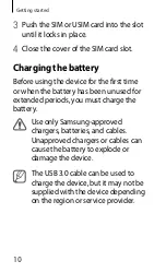 Предварительный просмотр 8 страницы Samsung SM-T805M Quick Start Manual