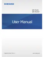 Preview for 1 page of Samsung SM-T825Y User Manual