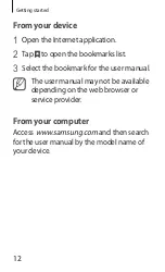 Предварительный просмотр 12 страницы Samsung SM-T900 Quick Start Manual