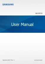 Samsung SM-W723 User Manual preview