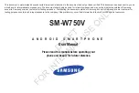 Preview for 1 page of Samsung SM-W750V User Manual