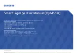 Samsung Smart QBR Series User Manual preview