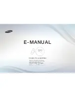 Samsung Smart TV UE37D5520 E-Manual предпросмотр