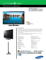 Предварительный просмотр 1 страницы Samsung Smart TV UN60D6000 User Manual