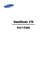 Samsung SMARTSERVER 370 User Manual preview