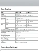 Samsung SMC-210F Specifications preview