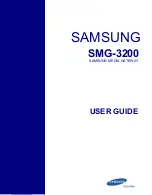 Samsung SMG-3200 User Manual preview