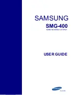 Предварительный просмотр 1 страницы Samsung SMG-400 User Manual