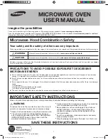 Preview for 1 page of Samsung SMH1713B/XAA User Manual