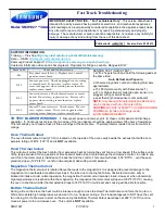 Preview for 1 page of Samsung SMH1927 Fast Track Troubleshooting