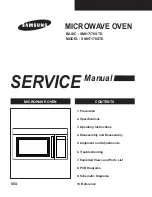 Preview for 1 page of Samsung SMH7178STD Service Manual