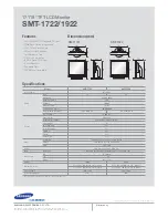 Preview for 1 page of Samsung SMT-1722 Specifications