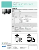 Предварительный просмотр 2 страницы Samsung SMT-1922 Specifications