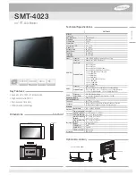 Samsung SMT-4023 Technical Specifications preview