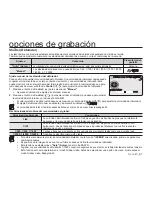 Preview for 67 page of Samsung SMX-F34RN Manual Del Usuario