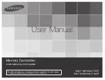 Preview for 1 page of Samsung SMX-F70 User Manual