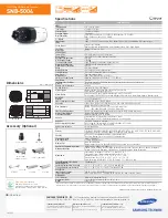 Preview for 2 page of Samsung SNB-5004 Specifications