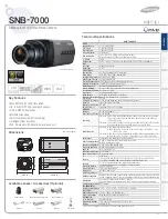 Samsung SNB-7000 Technical Specifications preview