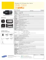 Preview for 2 page of Samsung SNB-7000N Specifications