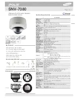 Preview for 1 page of Samsung SND-7080 Technical Specifications