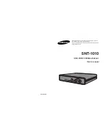Samsung SNT-1010 User Manual preview