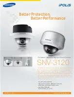 Preview for 1 page of Samsung SNV-3120N Specifications