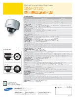 Preview for 2 page of Samsung SNV-3120N Specifications