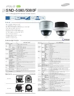 Предварительный просмотр 7 страницы Samsung SNV-5010 Brochure & Specs