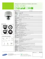 Preview for 2 page of Samsung SNV-5080N Specifications